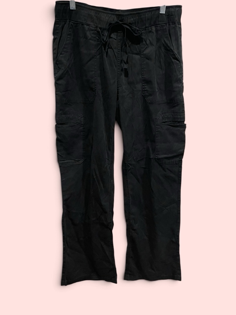 Cute flowy Y2K style relaxed fit pull on cargo pants everyday casual pockets
